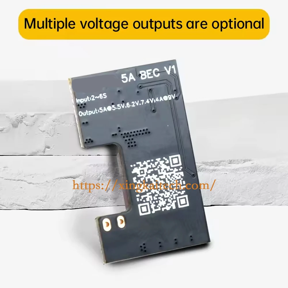 وحدة تخفيض الجهد FlyingRC 5A BEC مع مخرج جهد متعدد من تيار 7A للطائرة ذات الجناح الثابت FPV لنموذج السيارة #4