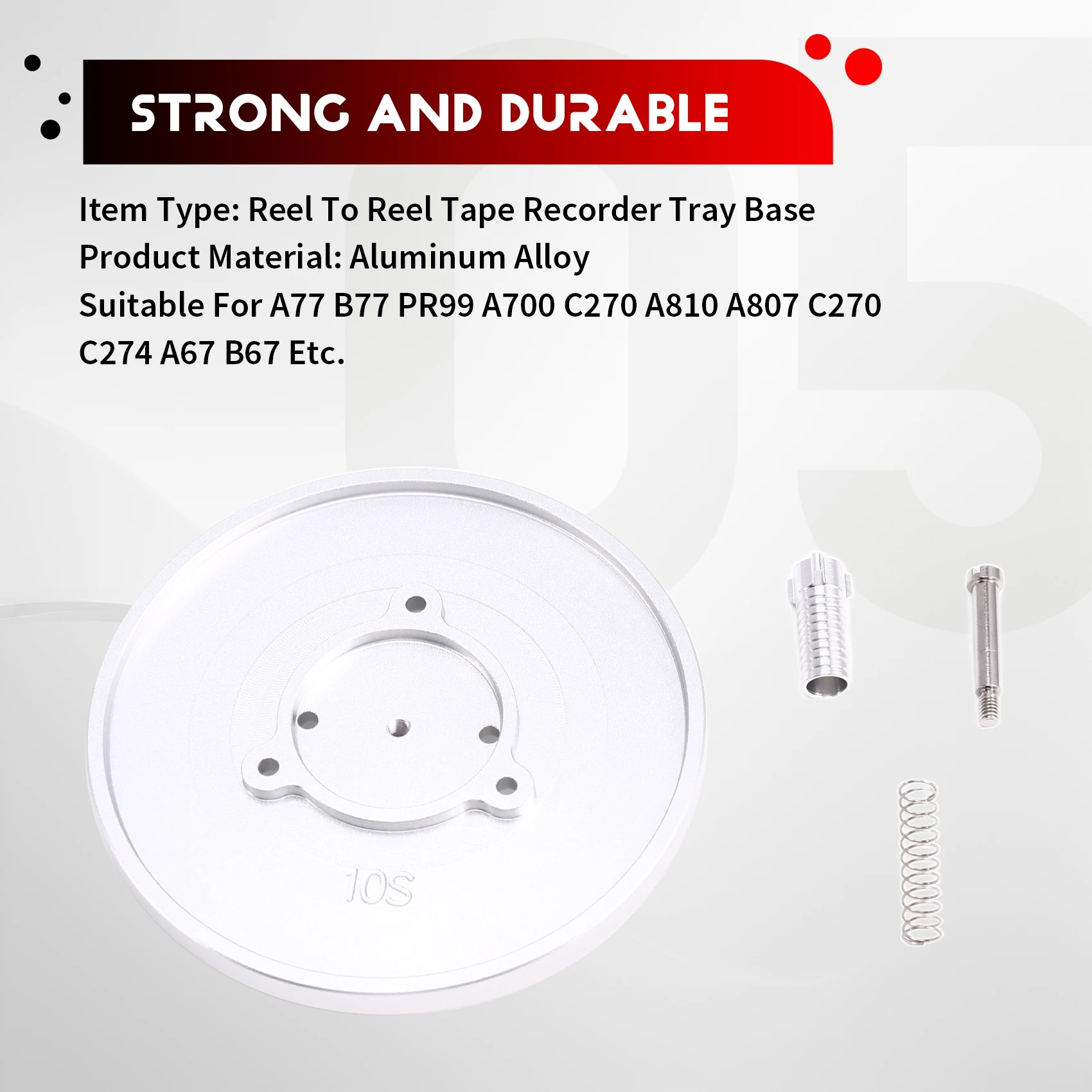 AC57-Reel To Reel Tape Recorder Trident Base For NAB Adapter Tray Base For STUDER B67 A807 A810 For REVOX A77 B77 PR99 A700