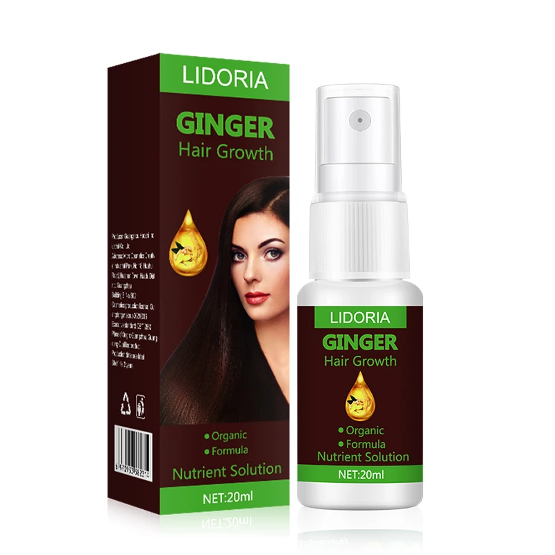 Hair Growth Producta Ginger Hair Growth Serum Spray Hair Thinning Treatment Hair Care Essential Oils Dense Hair Growth Beauty