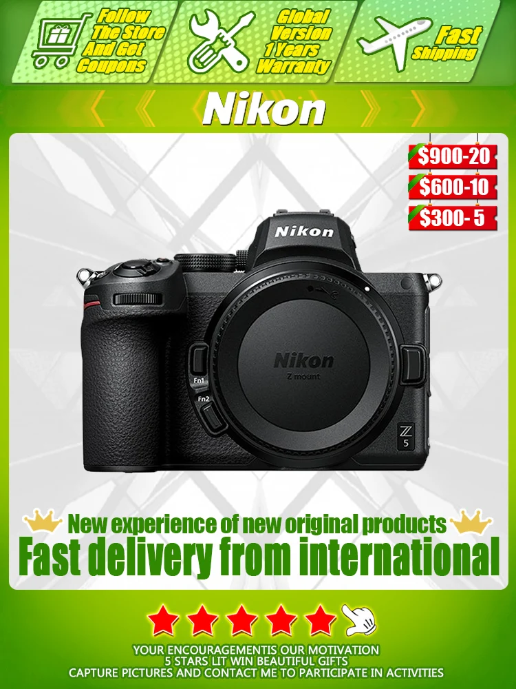 Nikon Z5 full frame 4K ultra-high definition miniature mirror less camera digital camera