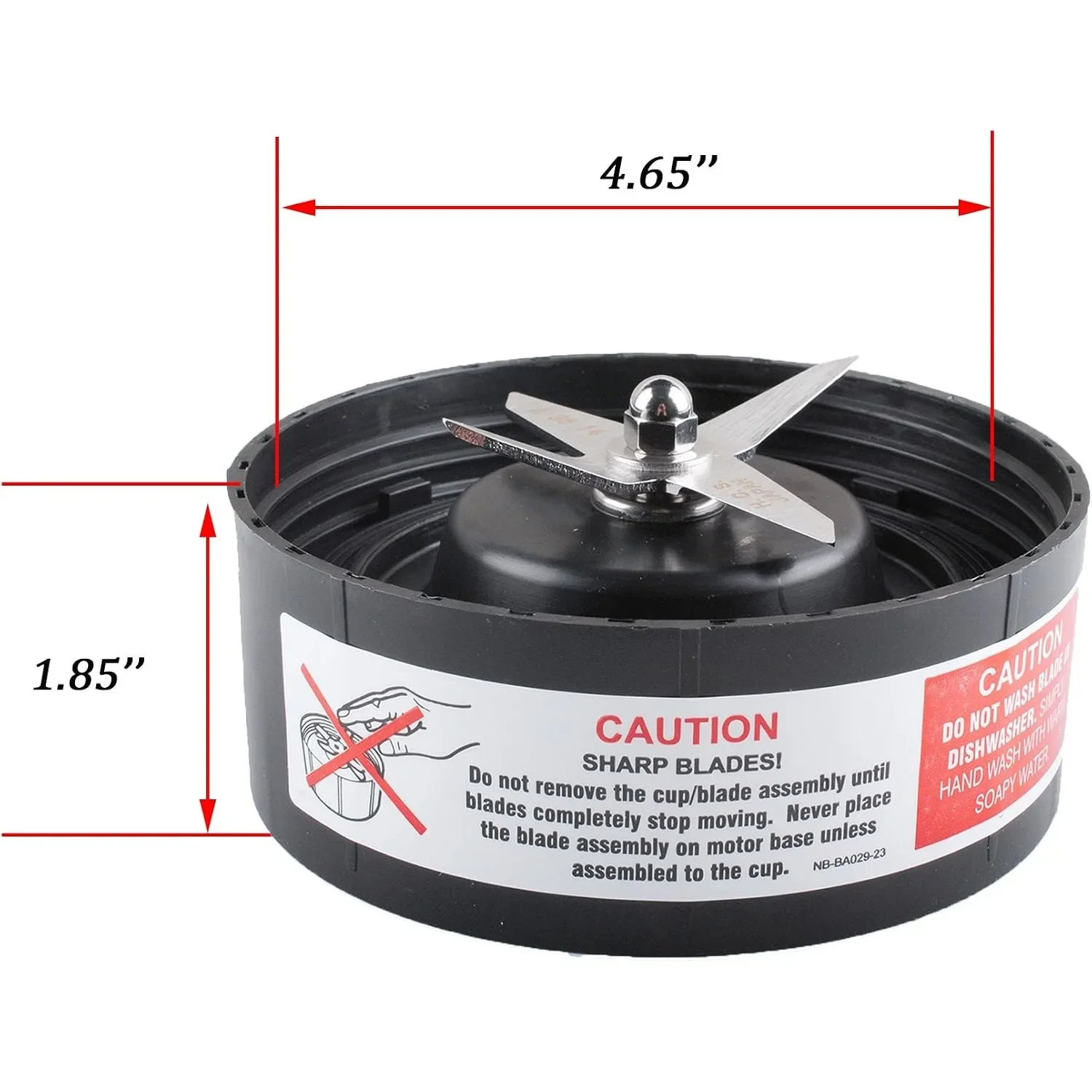 N17-1001 Cross Extractor Blade Compatible with NutriBullet RX 1700W Blender, Stainless Steel Replacement Cross Blade