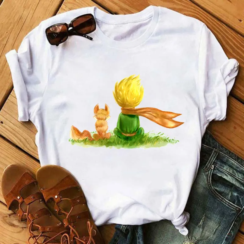 Little Prince Art Printing Patches for Clothes Vynil Heat Transfer Thermal Stickers DIY Kids T shirt Iron on for Women Appliqued