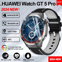 New For HUAWEI Watch GT 5 Pro Sports Smart Watch Men's GPS Track Compass Altimeter Waterproof HD Bluetooth Call NFC Smart Watch