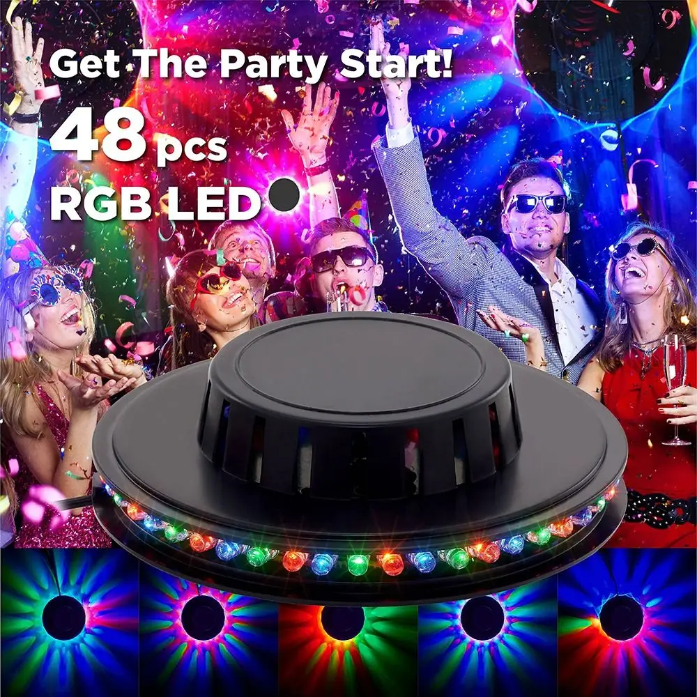 

Colorful LED Disco Ball Light Flashing Light Rotating Design LED Rotating Light RGB Lights USB Powered Sound Activated Light