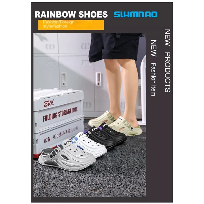 

Men's and women's casual and comfortable beach shoes, detachable anti slip soft soled slippers, outdoor hiking and fishing shoes
