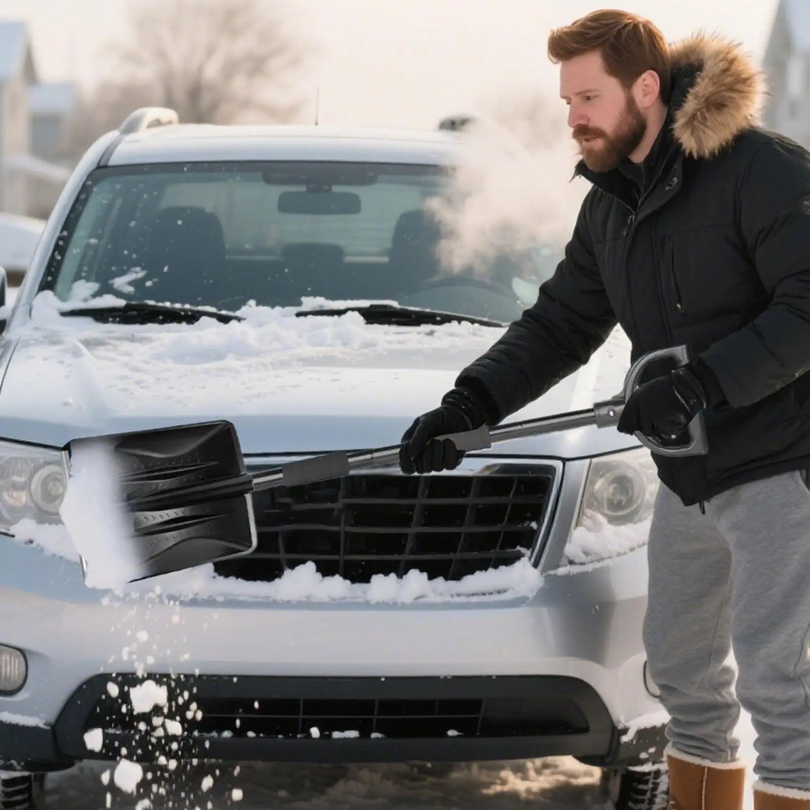 

Ice Scraper Window Scraper Deicer For Car Automotive Exterior Accessories For Suv Driveway Roof Garage Parking Lot Roadside