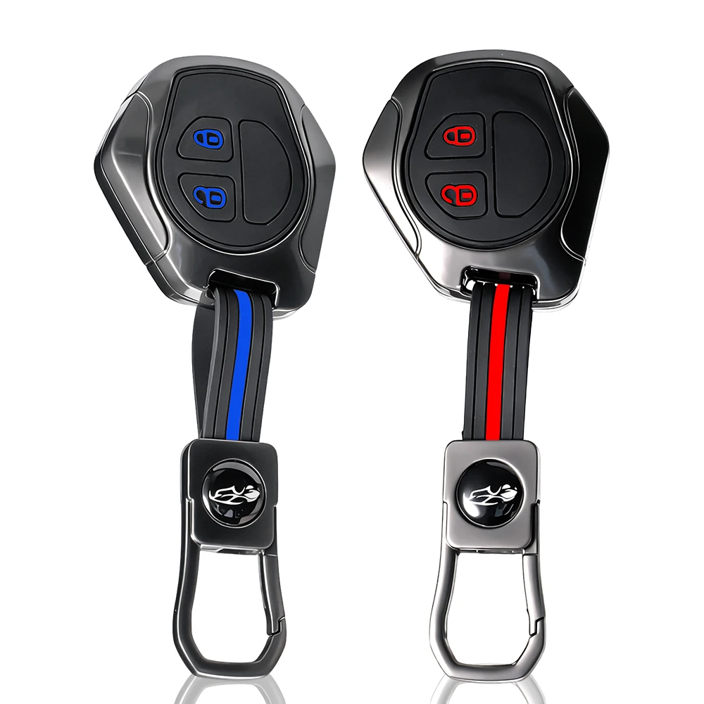 Coque de protection pour clé de voiture en alliage de zinc, porte-clés pour Suzuki SX4 Swift Liana Vitara Jimny Alto Ignis Esteem 2 boutons