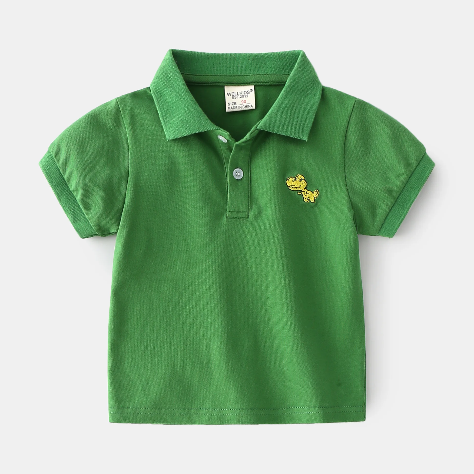 Cute Dinosaur Boys Polo Tshirt Soft Breathable Fabric Toddler Baby Tops Children Tee Shirts Kids Clothes Jersey Cotton