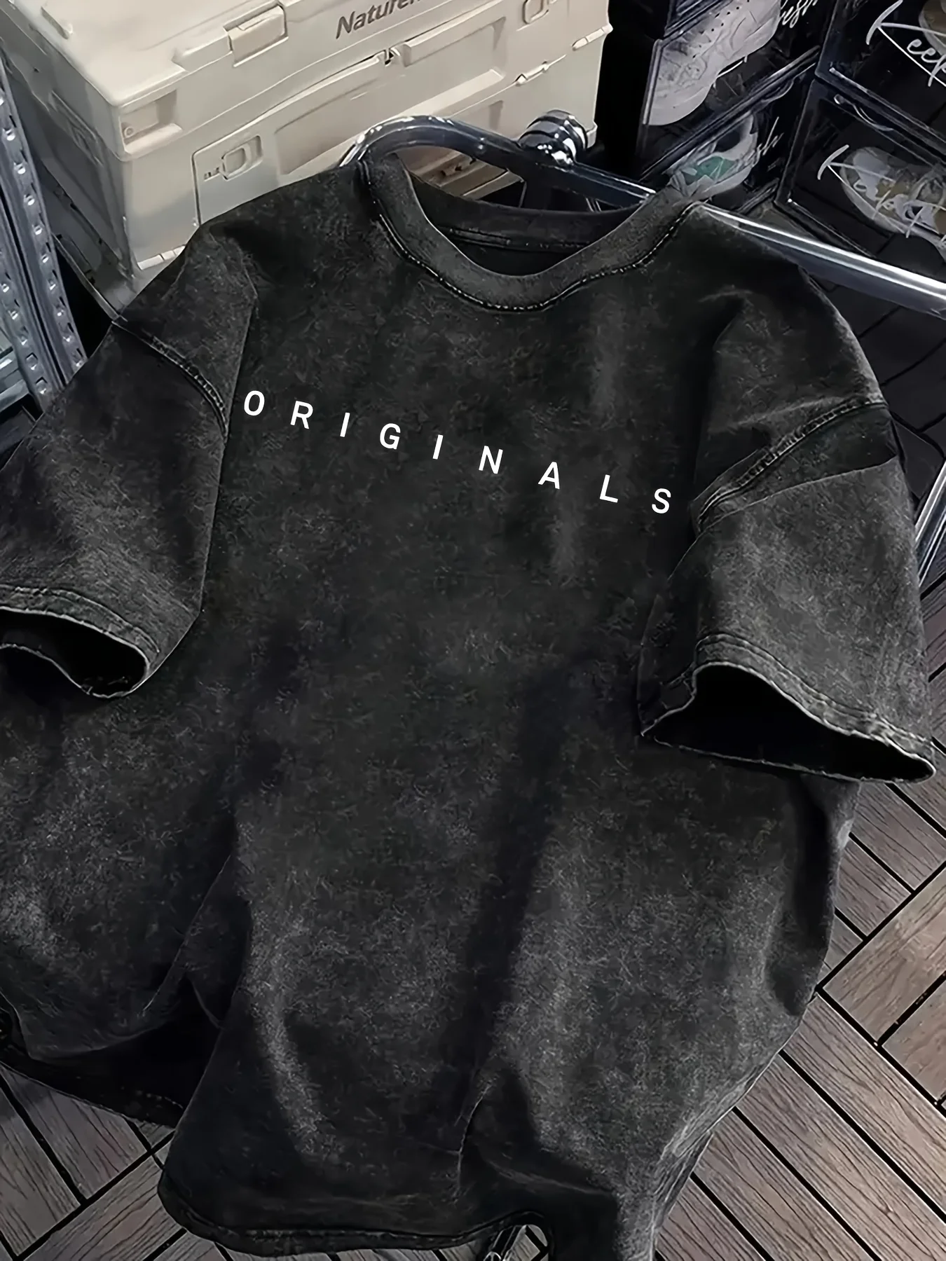 Washed Summer 100% Cotton Men's TShirt Comfortable Fabric ORIGINALS Letter Print Street Style Fashion Item Suitable Outdoor Wear