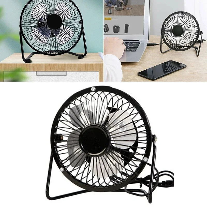 4 Inch Desk Fan Portable Home Office Desktop Fan Mini USB Rechargeable Fan 360 Degree Rotatable Fan Portable USB Fan view 3