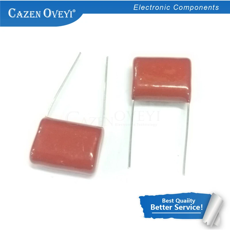 

10 шт./лот конденсатор CBB22 0.33UF 334J 630V 330NF, расстояние между выводами 20 мм, новый, качественный товар