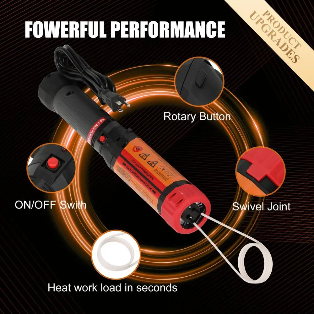 1100W 110V Tenuto In Mano Kit Riscaldatore A Induzione Magnetica Bullone Rimozione Ruggine Dadi Viti Ingranaggi Pulegge Cuscinetti Parti Metalliche Calore