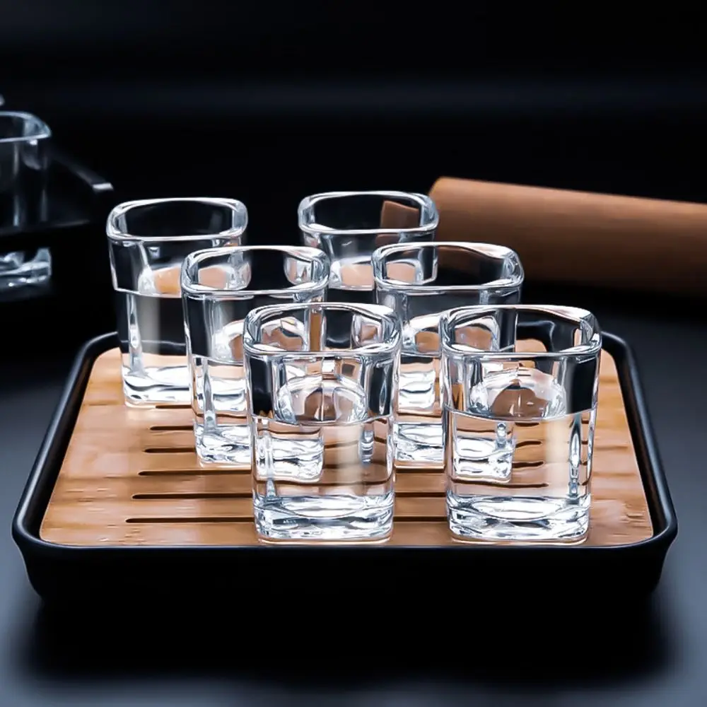 Shot Glass Set White Wine Glass Cup Holder Drinkware Set Spirit Glass Bar KTV Wine Glass