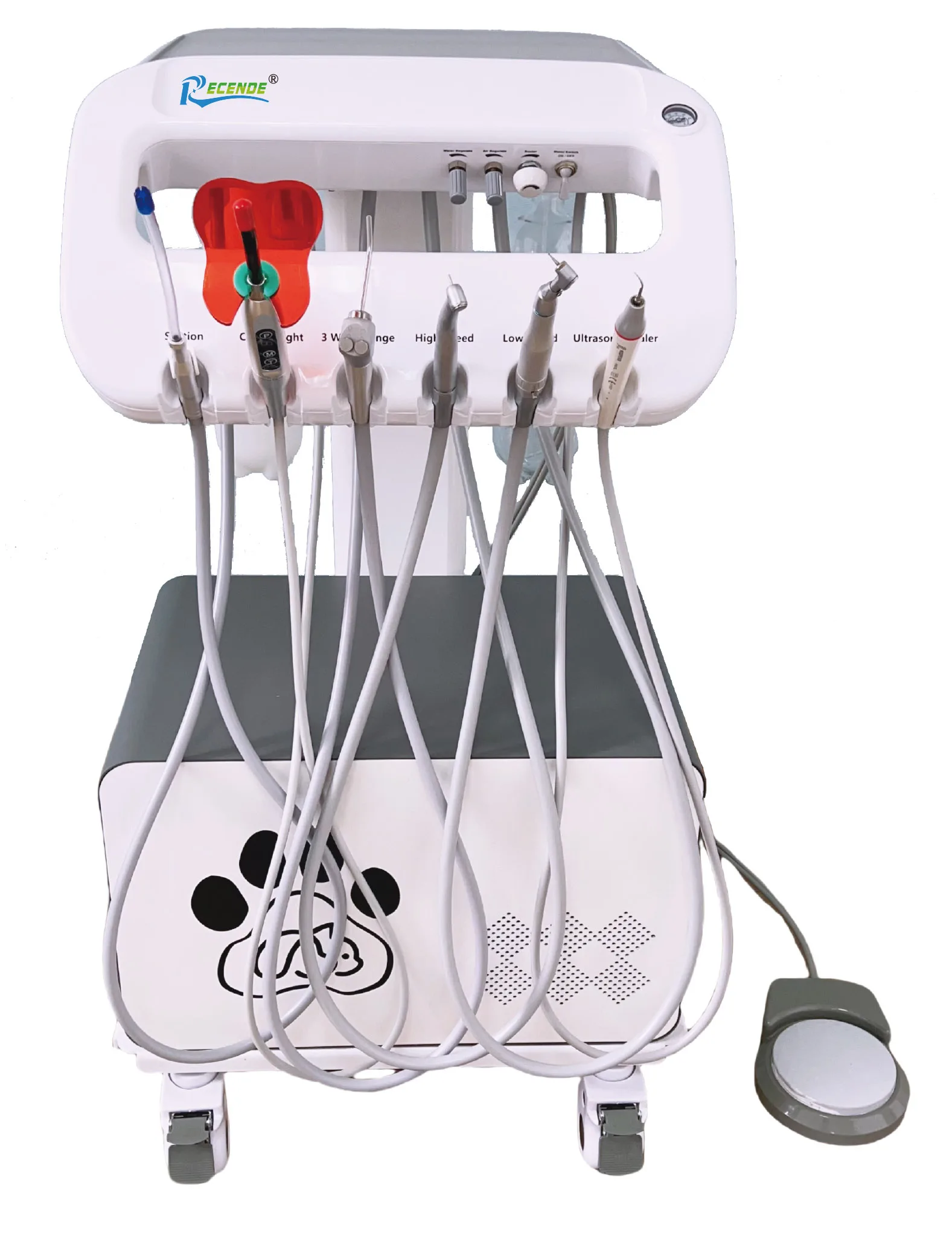 

Vet Mobile Unit With Innter Water Low Speed Handpiece Scaler for Animal Treatment