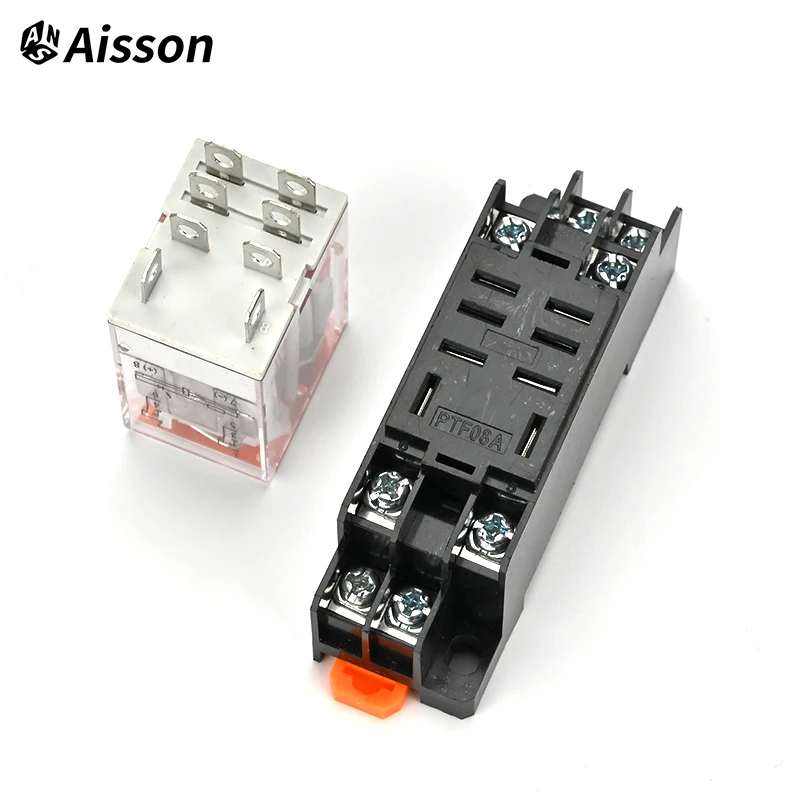 LY2N-J LY2N-GS LY2N-GT 10A Miniature Coil Electromagnetic Intermediate Relay DC AC 12V 24V 110V 220V 8Pin 11Pin 14Pin