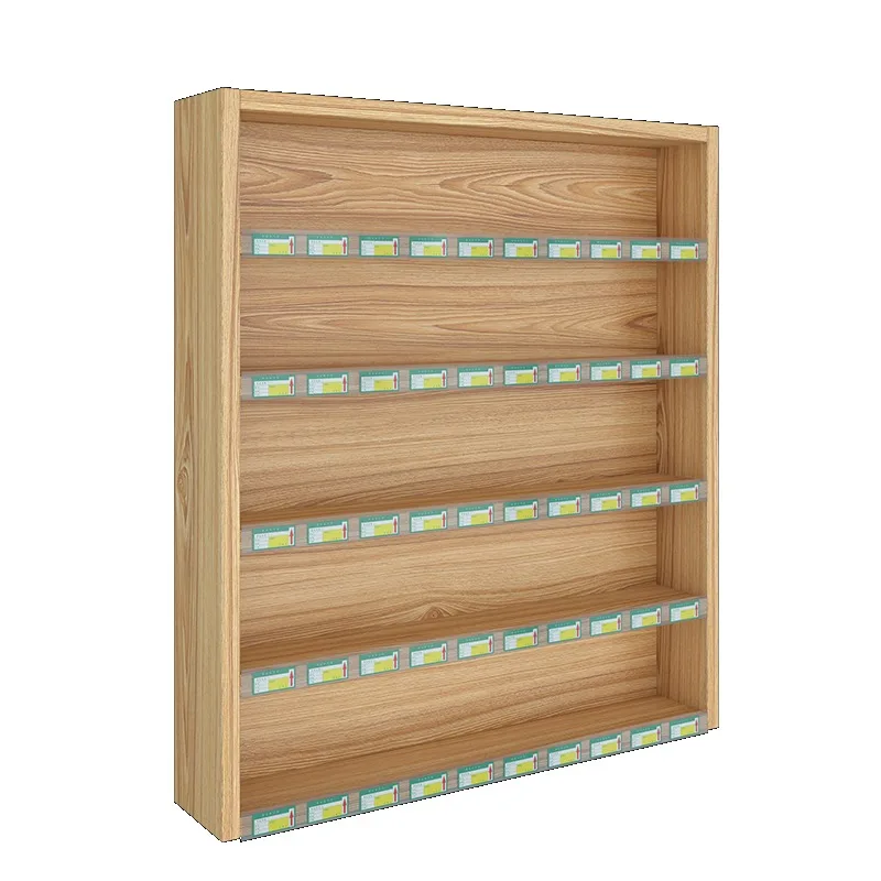 Wall-mounted wall-mounted simple display cabinet supermarket convenience store checkout page
