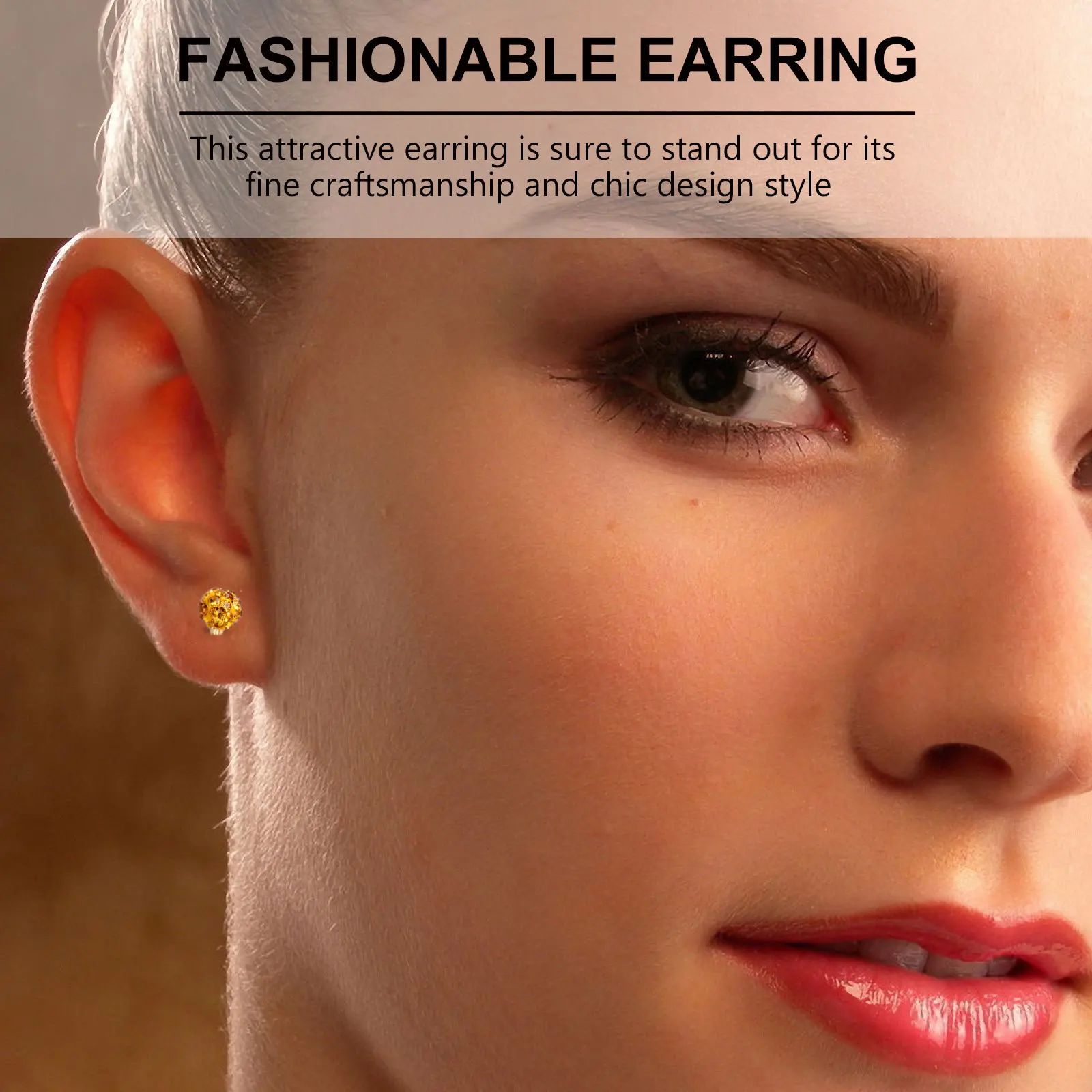 4 Pcs Stud Earrings Set Piercing Jewelry Creative Barbell Shaped Decoration Arrowhead Trendy