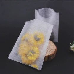 Empty Corn Fiber Heat Sealing Tea Bag PLA Biodegraded Tea Filter 100pcs-200pcs