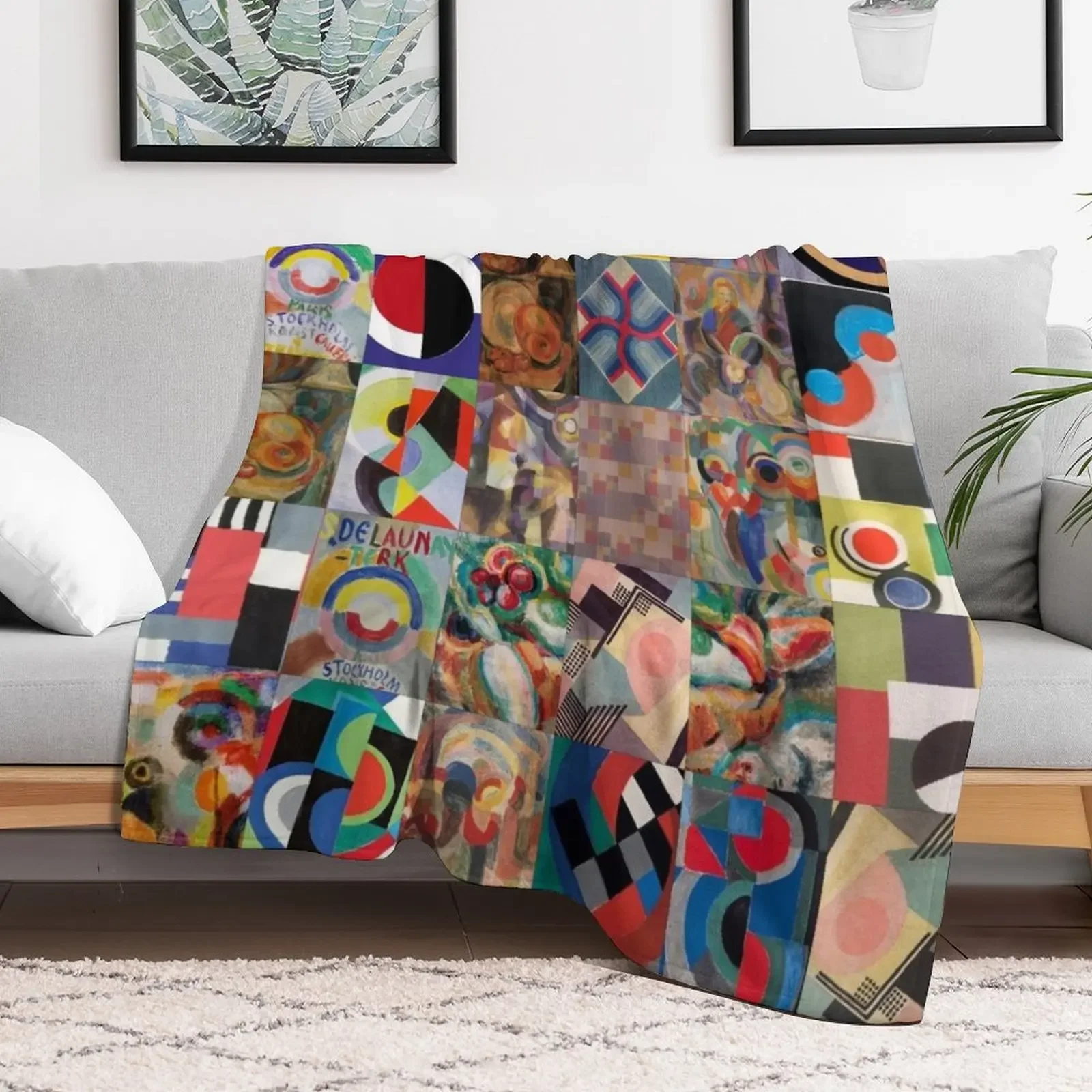 Sonia Delaunay Throw Blanket christmas gifts Hair Luxury Thicken Hairys Blankets