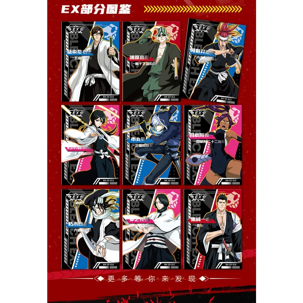 BLEACH Collection Card For Children Youth Love Inspirational Action Kurosaki Ichigo Zangetsu Kon Limited Anime Card Kids Gifts