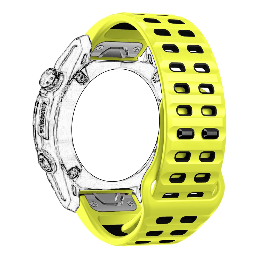 QuickFit 22/26mm Bracelet de montre en Silicone pour Garmin Fenix8 7X 7 Pro 6X 6 Pro 5X 5 Plus Enduro3 Bracelet approche S70-47mm