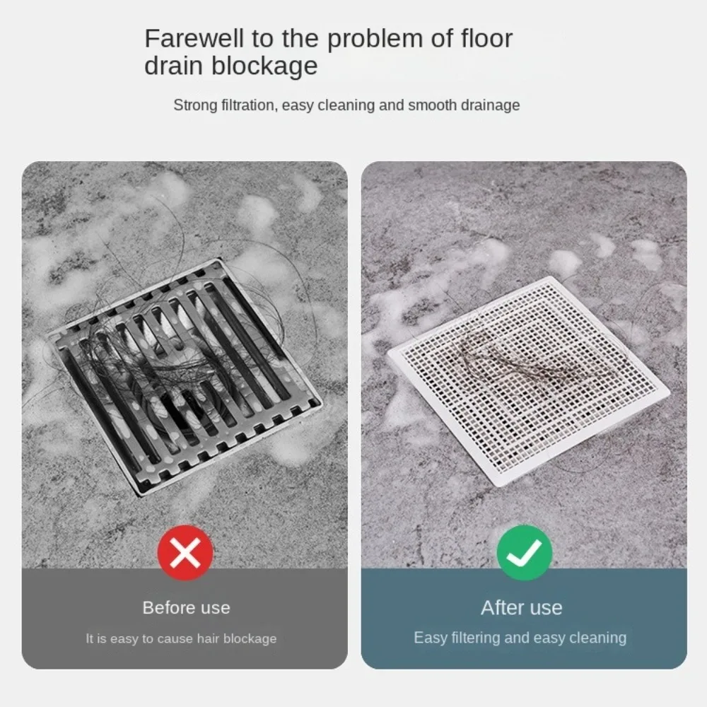 

1 Pcs Anti-clogging Sink Filter Mesh Plastic Drain Hair Catcher Multifunctional Heat-resistant Strainer Net Cover Bathroom