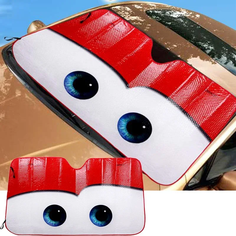 Car Car Window Windscreen Solar Protection 6 Colors Eyes Heated Windshield Sunshade Cover Sun Shade Auto R Car-covers