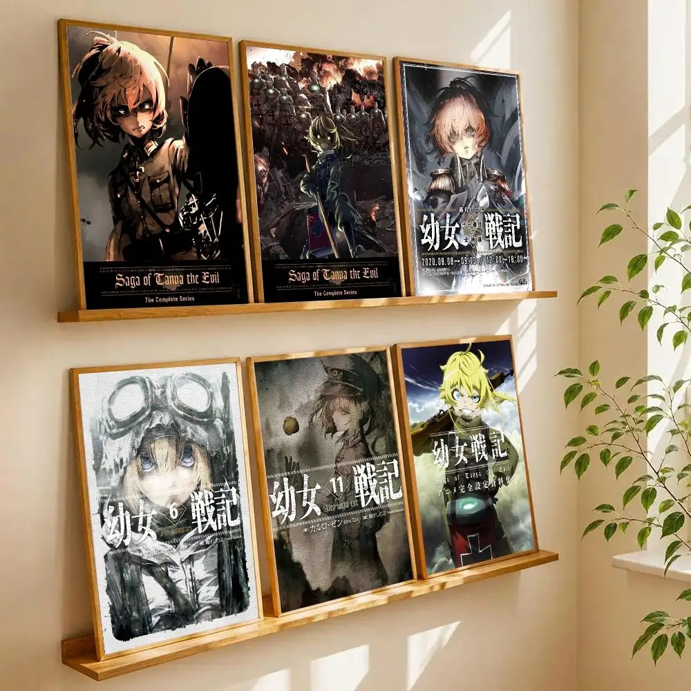 The Saga Of T-Tanya The Evil Painting Calligraphy Wall Art HD Canvas Oil Painting Posters Prints Home Bedroom Decor Gift