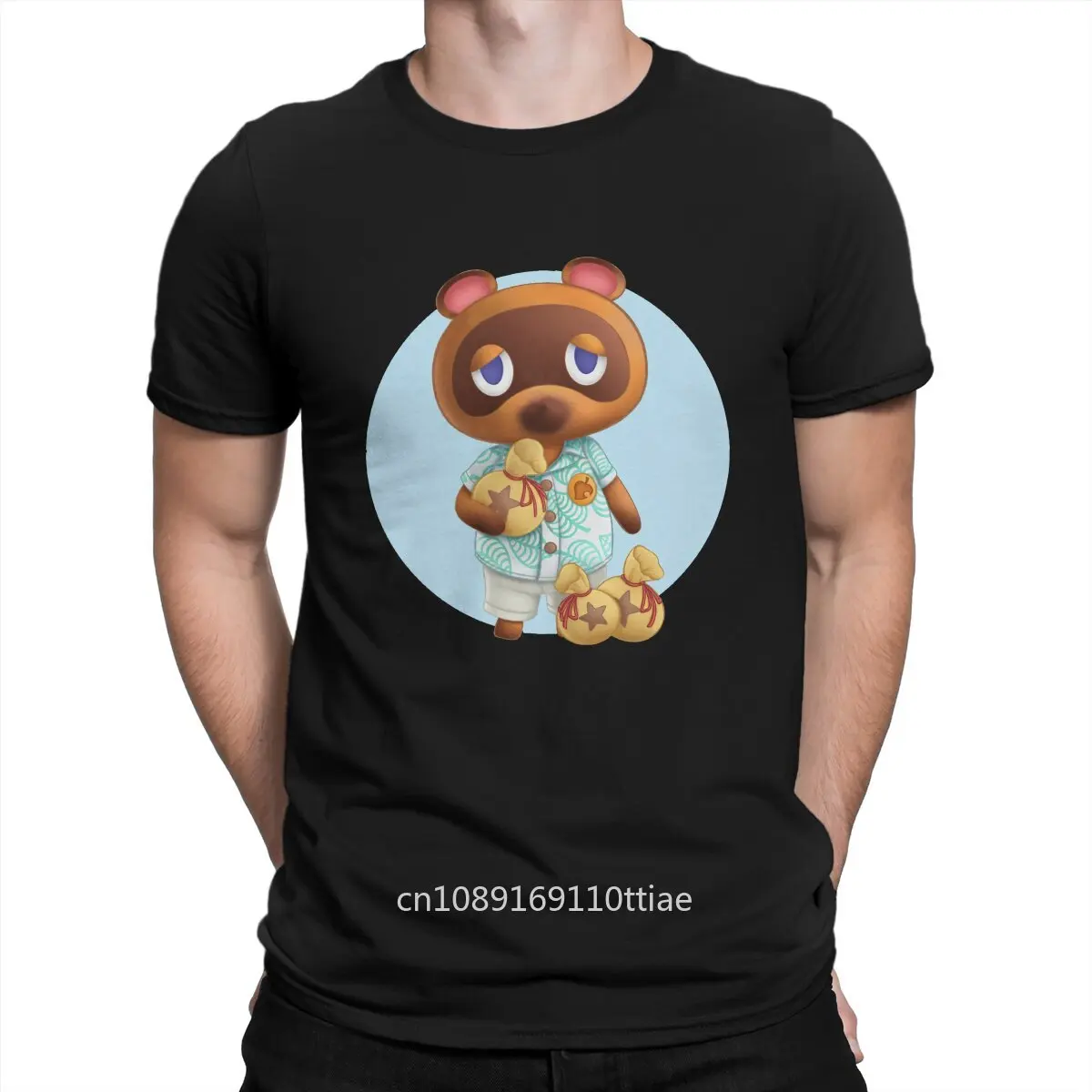 Debt Men TShirt Animal Funny Crossing Timmy Game O Neck Tops Fabric T Shirt Funny Top Quality Birthday Gifts