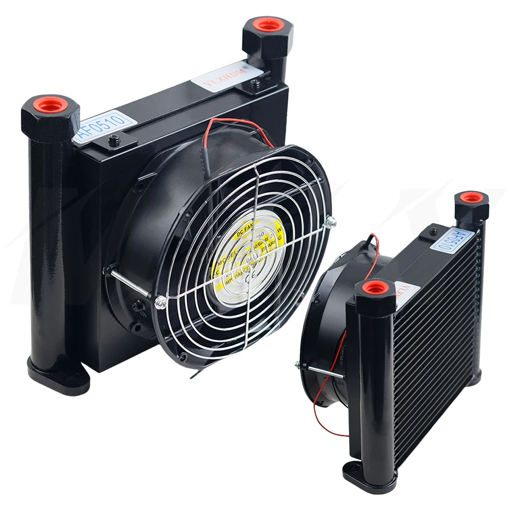AF0510T-CA220V Radiator Oil Cooling Heat Exchanger Oil Pump System Air-cooled Fan Air-cooled Oil Radiator Plate