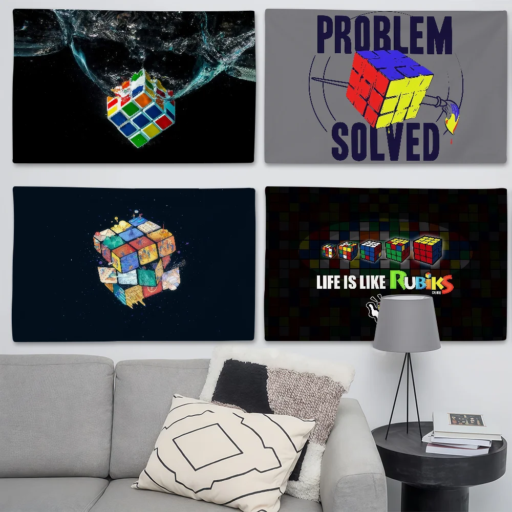 Funny R-Rubik C-Cube Flag Suitable For Birthday Parties Livi