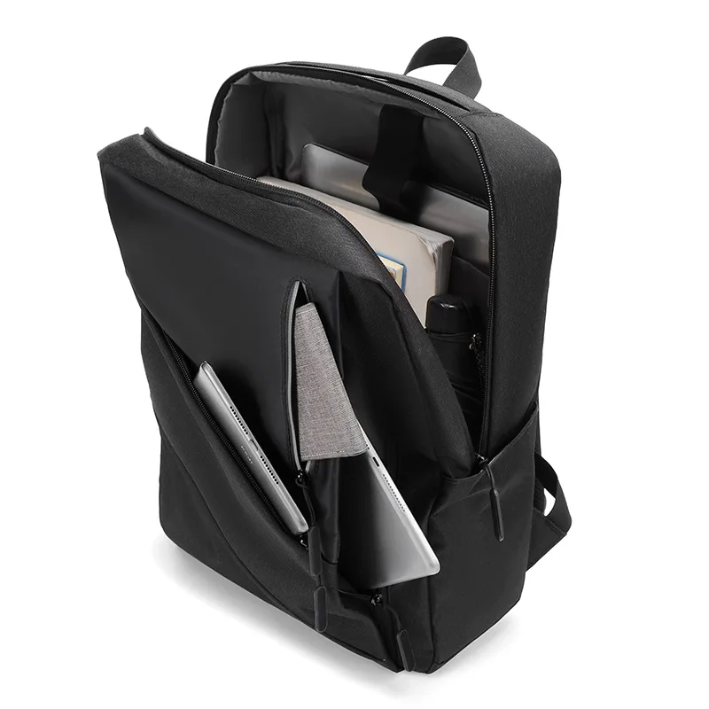 Mochila para ordenador portátil con enchufe USB para hombre, morral de negocios, informal, multifunción, impermeable, de alta calidad