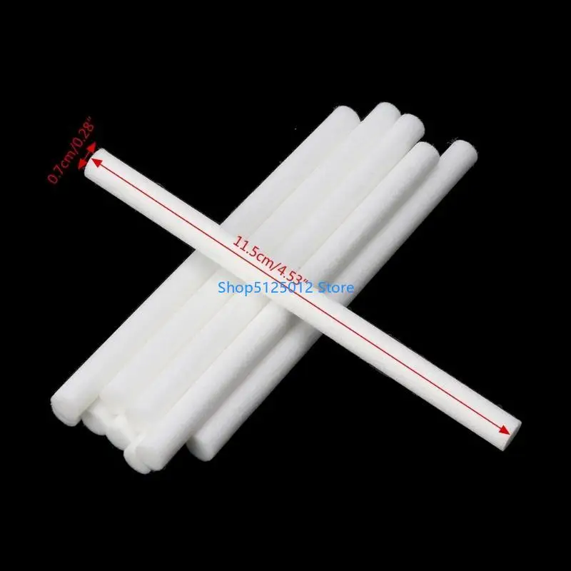 G8TC 10pcs 7mmx115mm humidifiers menyaring kapas untuk diffuser aroma humidifier