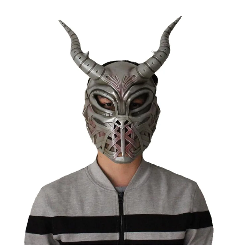 

Adjustable to Wear Devil Mask Resin Mask Game Prop Mask Halloween Party Role Playing Mask