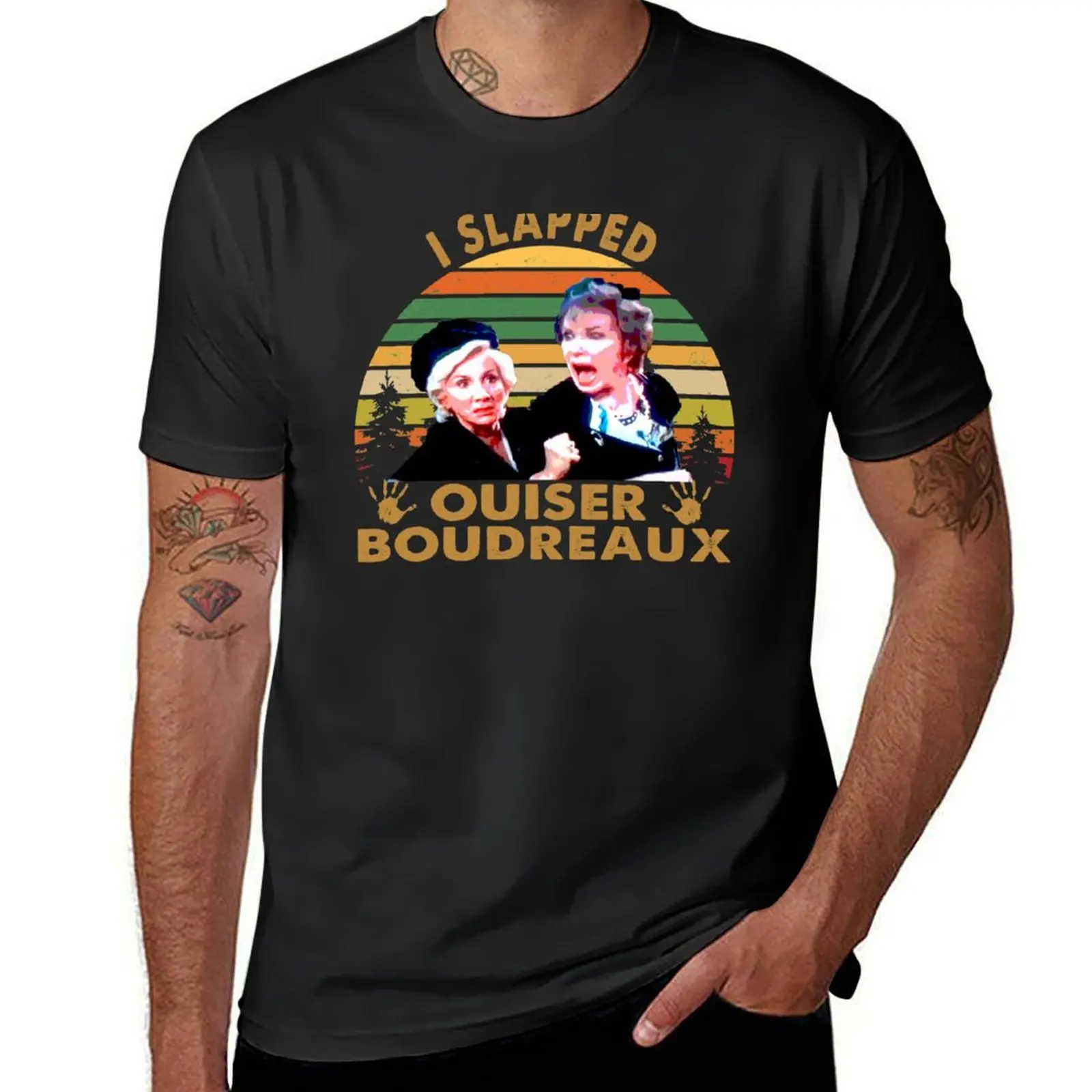 I Slapped Ouiser Boudreaux VIntage T-Shirt plus sizes anime men workout shirt