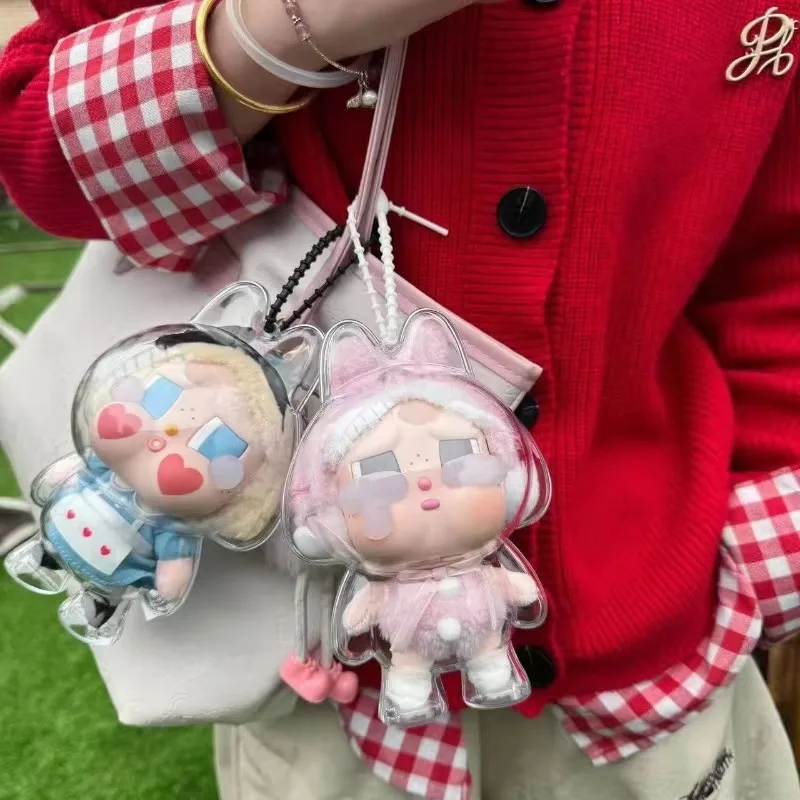 Voor Crybaby-serie Huilende baby beschermhoes Volledig helder acryl beschermhoes Wandelen Pluche tas Popaccessoire