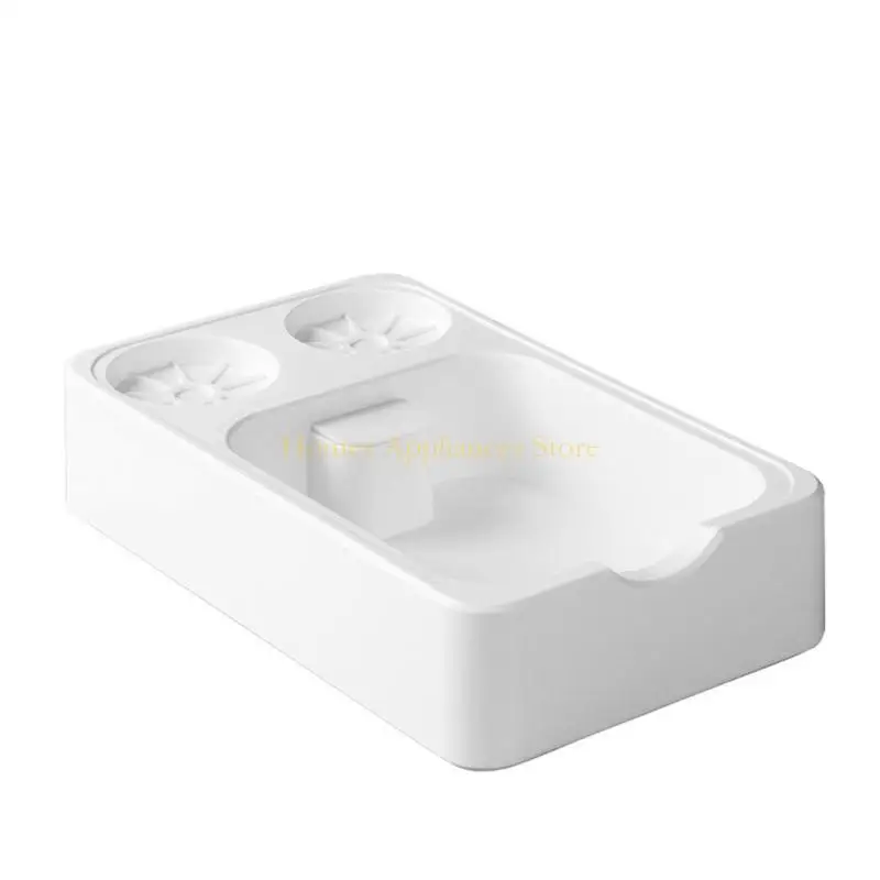 

D0AB Plastic Coffee Tamper Station Coffee Tool Holder Coffee Grounds Container Coffee Tool Stands ABS Texture for Coffee Tool