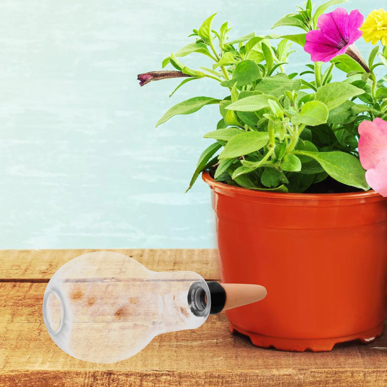 

2Pcs Automatic Plant Waterer Self Bulbs for Indoor Outdoor Plants Succulents Houseplants Drip Irrigation System Garden