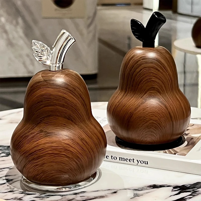 

Creative Gourd-shaped Wood-grain Toothpick Box Home Light Luxury High-end, Dental Floss Storage Box Cotton Swab Toothpick Holder