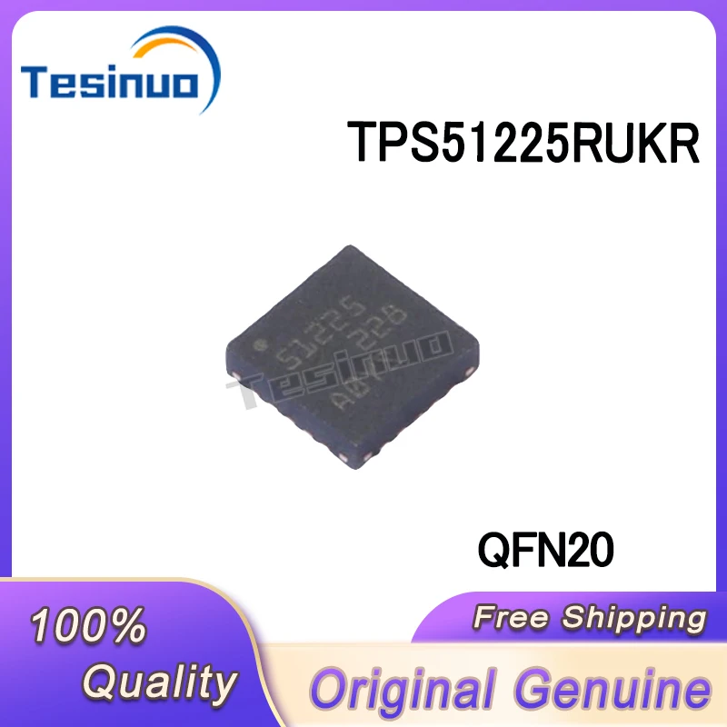 5/PCS New Original TPS51225RUKR TPS51225RUKT TPS51225 51225 QFN-20 DC-DC power chip In Stock