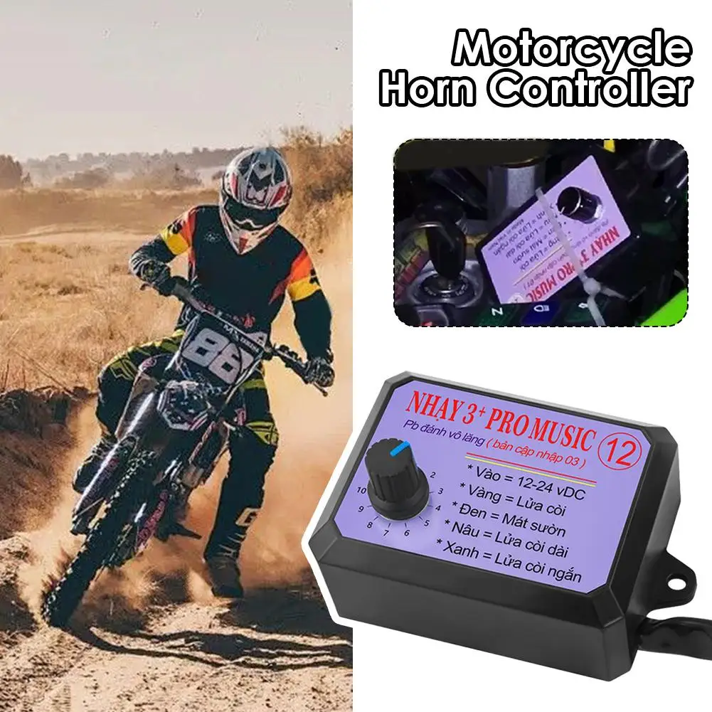 

NEW Nhay 3+Pro Music Rapid Horn Relay Controller 12-24V 12Tones Fit for Motorcycle Car Marine Suitable For Truck Accessorie F8M2