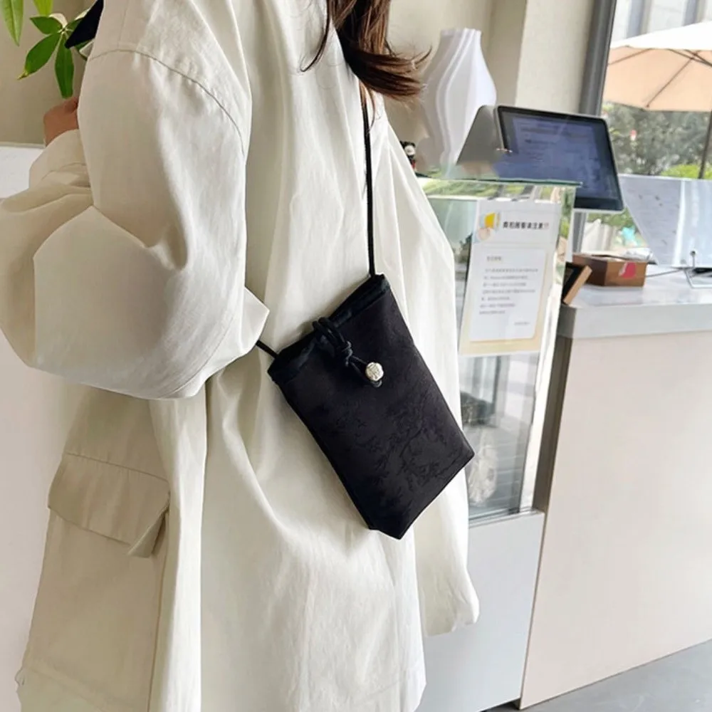 

Elegant Embroidery Chinese Style Handbag Cloth Clutch Bag Hanfu Shoulder Bags Crossbody Square Evening Purse Daily Use