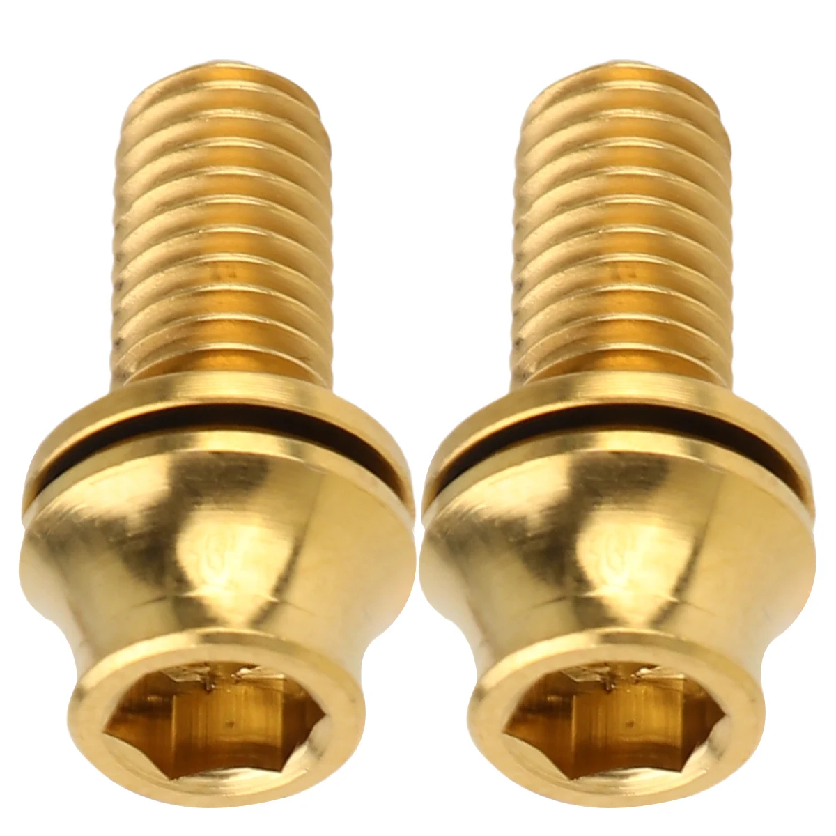 

2pcs M5X12Mm Water Bottle Cage Titanium Alloy Screw For Mountain Bike Road Handle Replace Old Broken Screw Sports