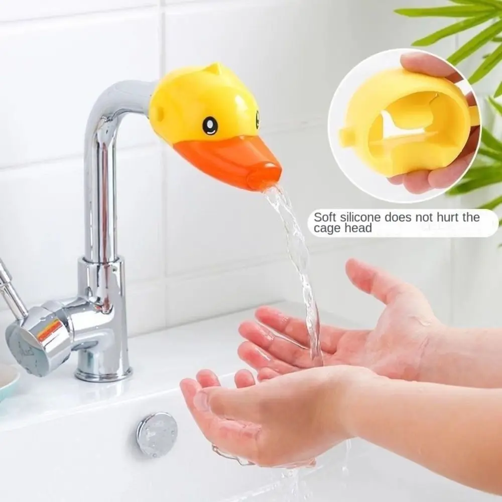 Anti-splash Trough Cartoon Faucet Extender Soft Removable Children's Hand Washing Extende Faucet Extender Duck