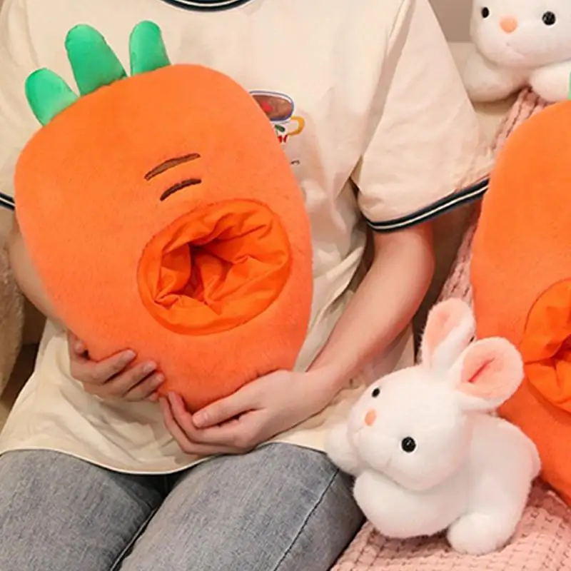 Coelhinho de pelúcia fofo macio coelho de pelúcia conforto bonecas animais e travesseiro para crianças adultos adolescentes meninos criança família aniversário