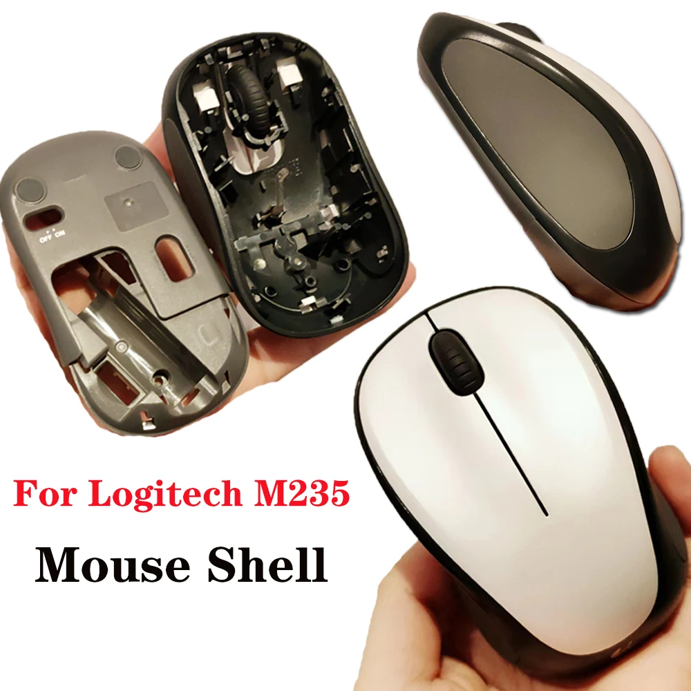 Shell exterior do mouse com substituição da roda, tampa superior, caixa inferior para Logitech M235, acessórios de reparo