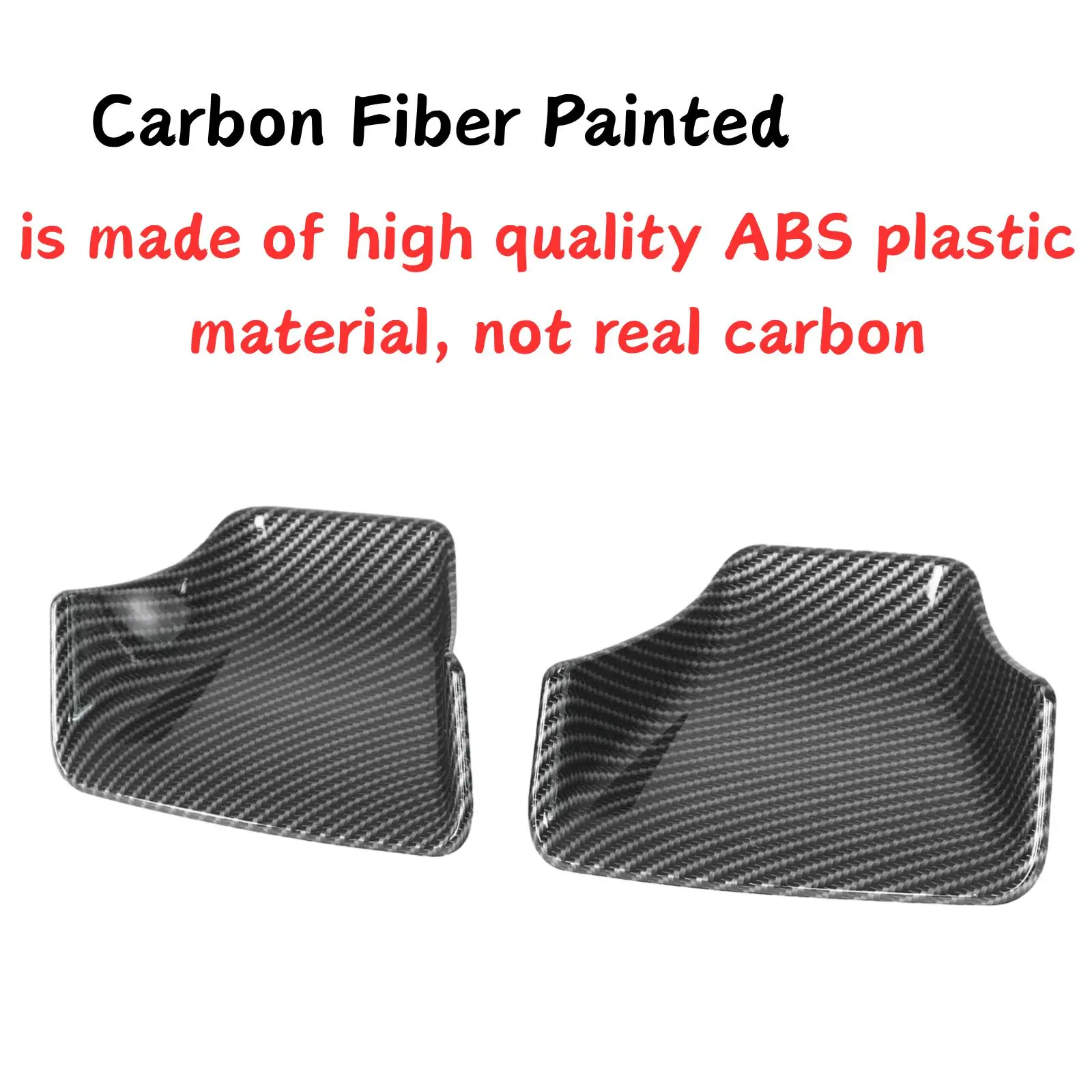 For Chevrolet Corvette C6 2005-2013 Door Handle Bowl Cover Trim Frame Glossy Black 5D Carbon Fiber Painted Body Kit ABS Plastic