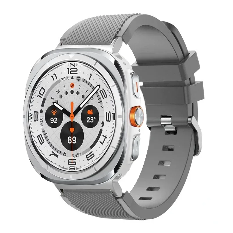 sports soft Silicone Strap For Samsung Galaxy Watch Ultra 2025 47mm breathable band For Samsung Watch 8 40mm 44mm 8 Classic 46mm