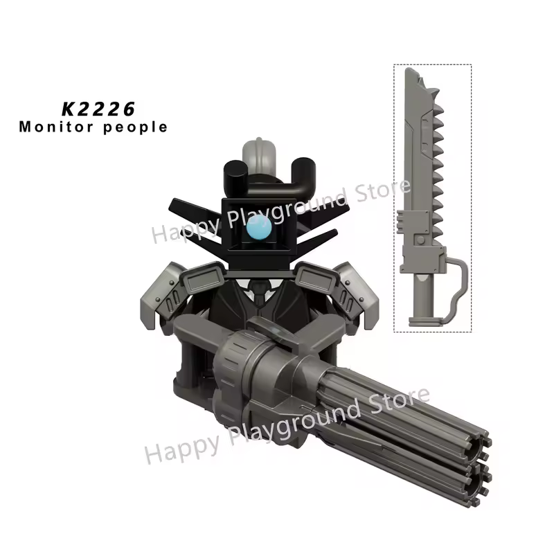 New KDL SWAT Skibidi Toilet Man Figures Anime Block Toys TvMan Titan Cameraman Speakerman Bricks Model Toy Birthday Gift - Image 55