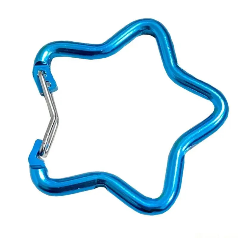 31BE Random Color Aluminum Mixture Star Molded Ascending Clip Secure Wire Gate Outdoor Equipment